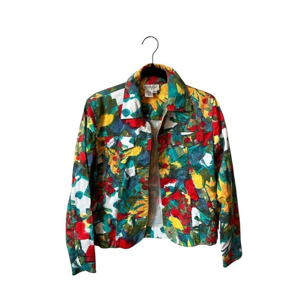 Coldwater Creek Women's Floral Jacket Multicolor Size XSP